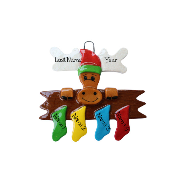 Moose Family of 4 Ornament