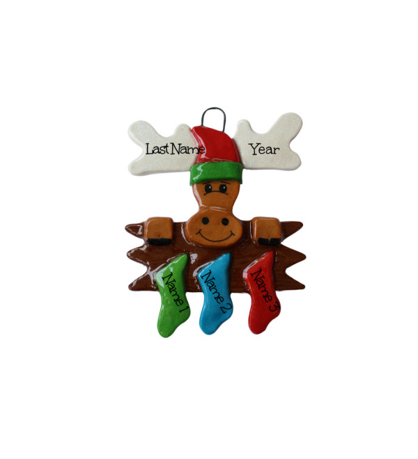 Moose Family of 3 Ornament