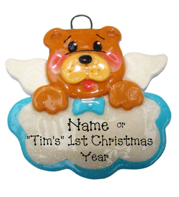 Baby Bear Blue Ornament