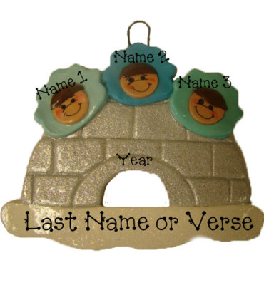 * Eskimo Family of 3
