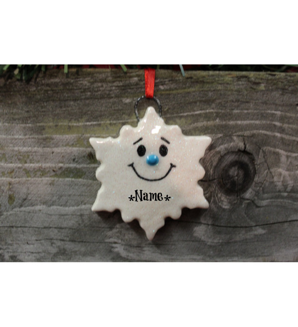 Glitter Snowflake Ornament 