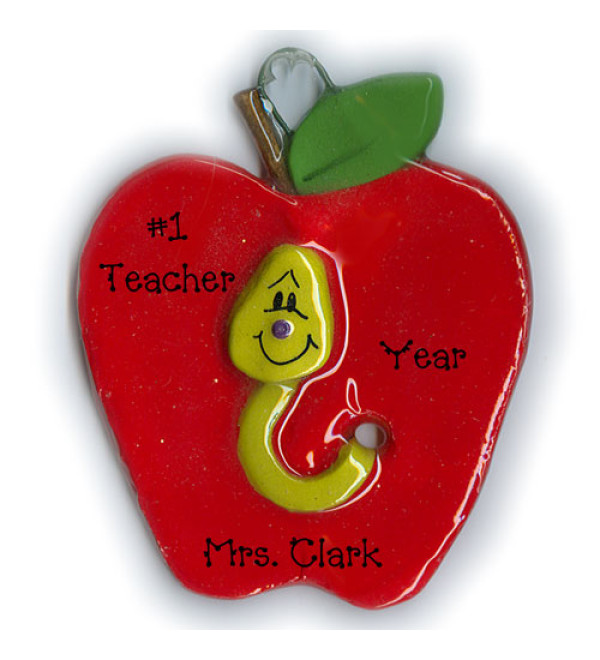 Teacher Apple Ornament