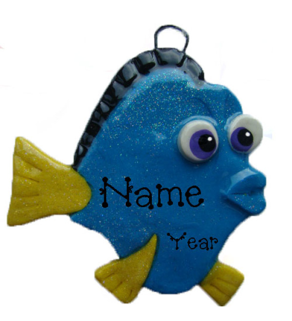 Blue Fish Ornament 