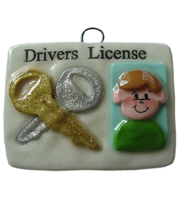 Driver License Boy Ornament 