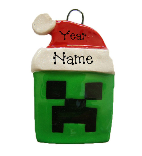 Green Square Ornament 