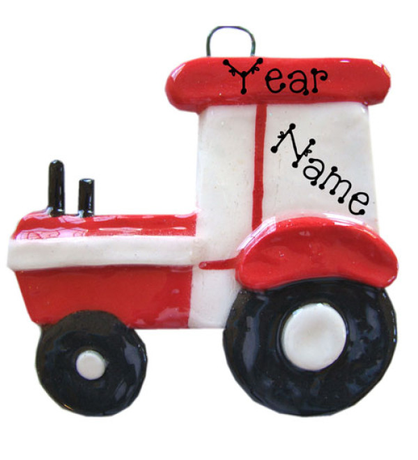 Red Tractor Ornament 