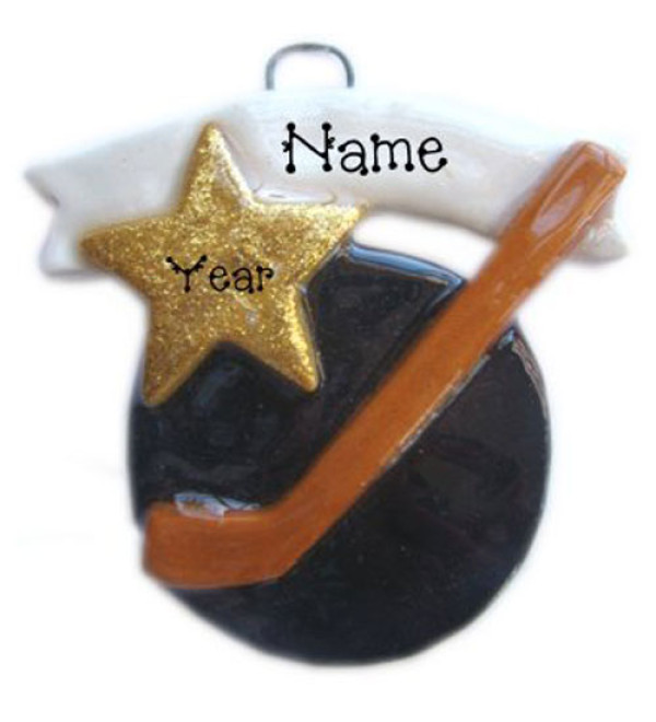 Hockey Puck Ornament 