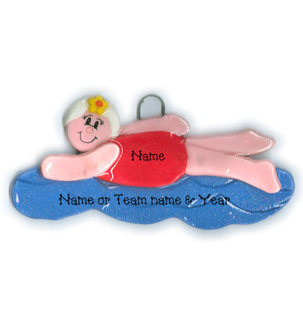 Girl Swimmer Ornament 