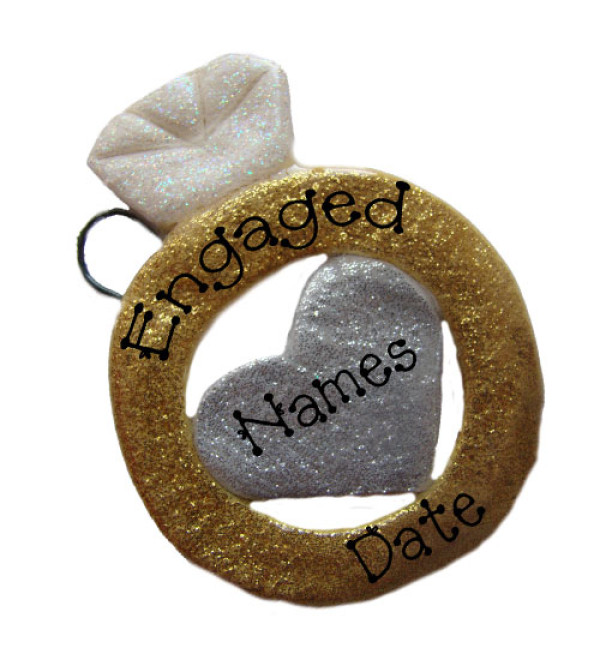 Wedding or Engagement Ring Ornament 
