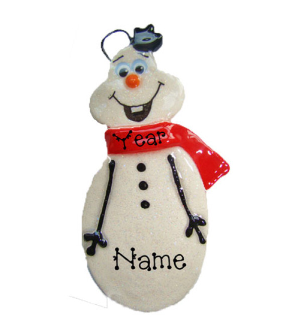 Happy Snowman Ornament 
